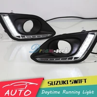 drl for suzuki swift dzire 2014 2015 2016 led car daytime running light relay waterproof driving fog day lamp daylight