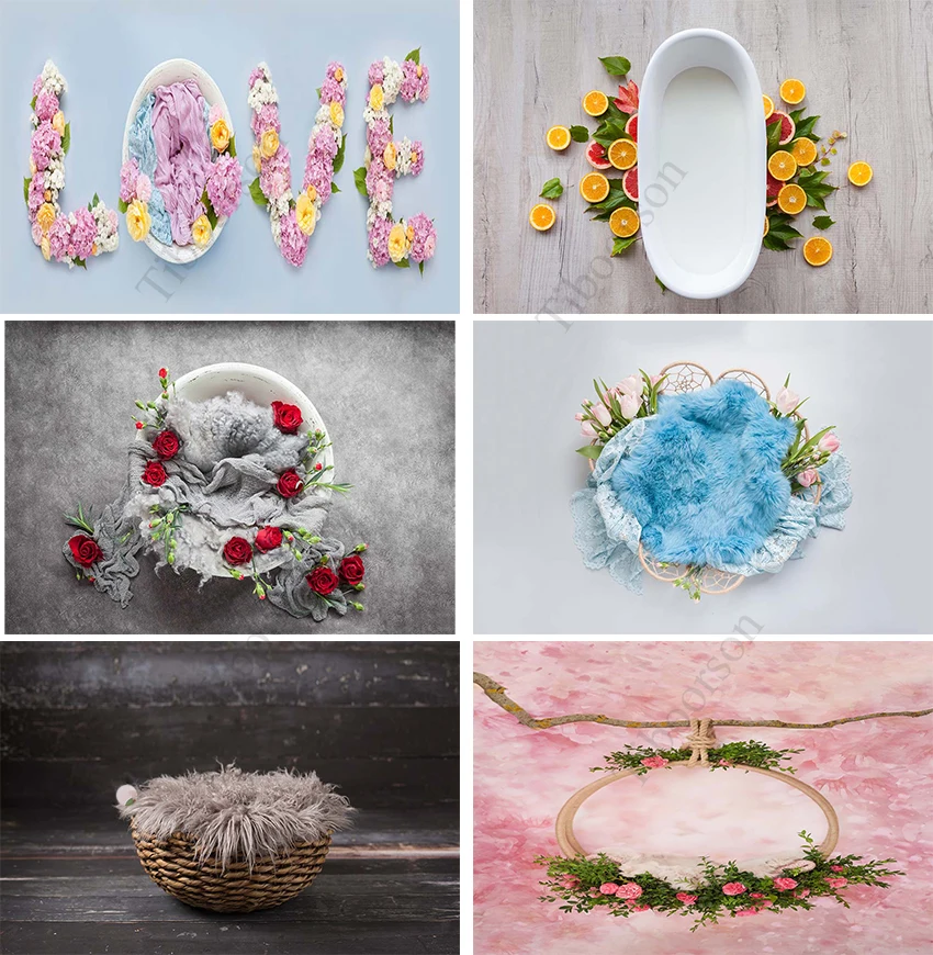 

Newborn Baby Photography Props Soft Wool Background Blanket Mat Basket Filler Art Fotografia Backdrop Studio Photo Props