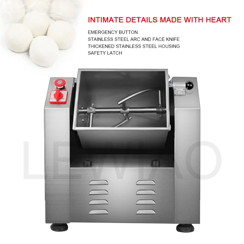 Миксер для муки 220 В миксер из нержавеющей стали замешивания теста приготовление