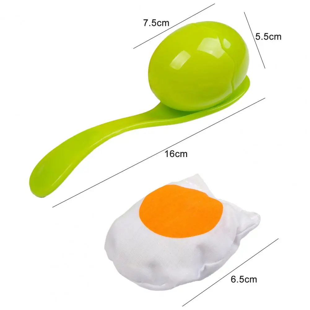 1Set huevo cuchara juego huevos juegos corriendo sensorial formaci&oacute;n conjunto cucharas con huevos carrera educativa multifunci&oacute;n juego детские игрушки-3