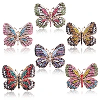 korean fashion colorful alloy electroplating butterfly animal brooch brooch female accessories