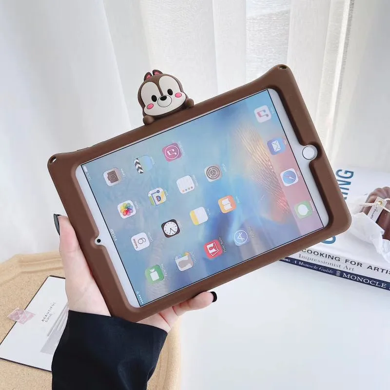 Силиконовый чехол с чипами для iPad 2018 Air1 Air2 Pro9.7 подставка Mini2/3/4/5 противоударный