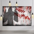 Кровавый Хэллоуин фон из ткани капает кровь призрак тени Фото фоны для фотосъемки ужас Хэллоуин Вечеринка баннер