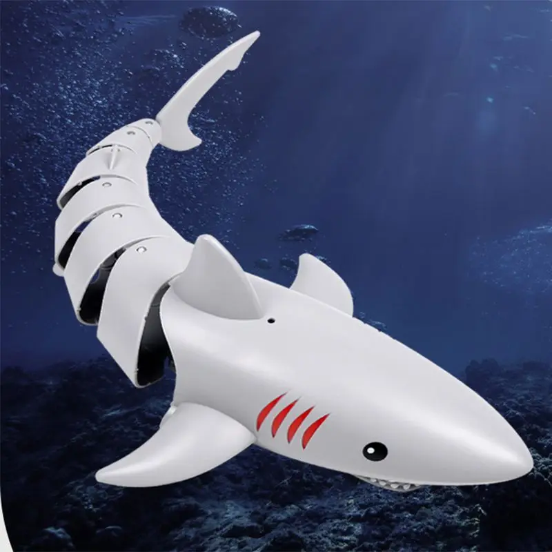 

Remote Control Shark 2.4G Electric Simulation RC Fish Racing Boat Water Swimming Pool Children Toys DXAD