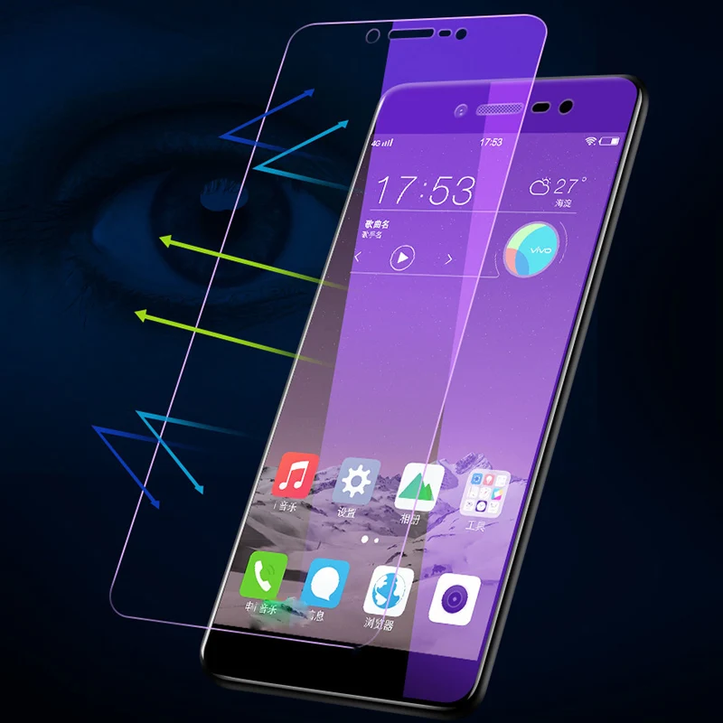OriWood для Xiaomi Pocophone F1 полное покрытие анти-синий 9H закаленное стекло фиолетовый