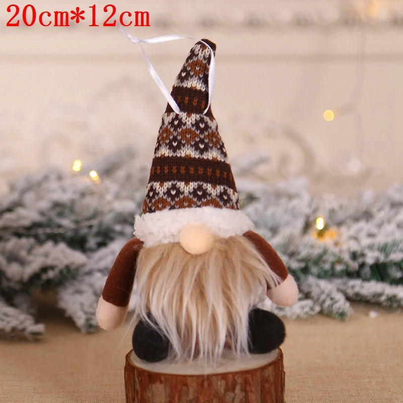 

Grey Christmas Forester Doll Sitting Posture Gift Toys Ornaments Christmas Decorations For Home Table adornos de navidad natal