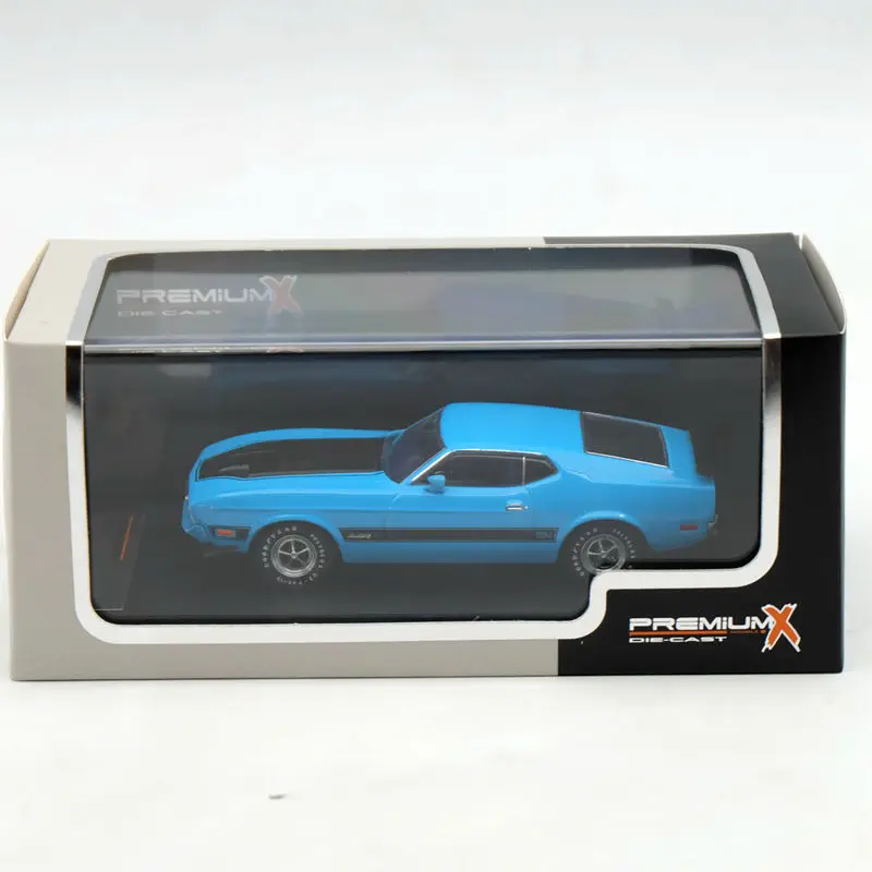 Премиум X 1:43 для Ford Mustang Mach 1 1973 синий PRD399J модели автомобилей Ограниченная серия