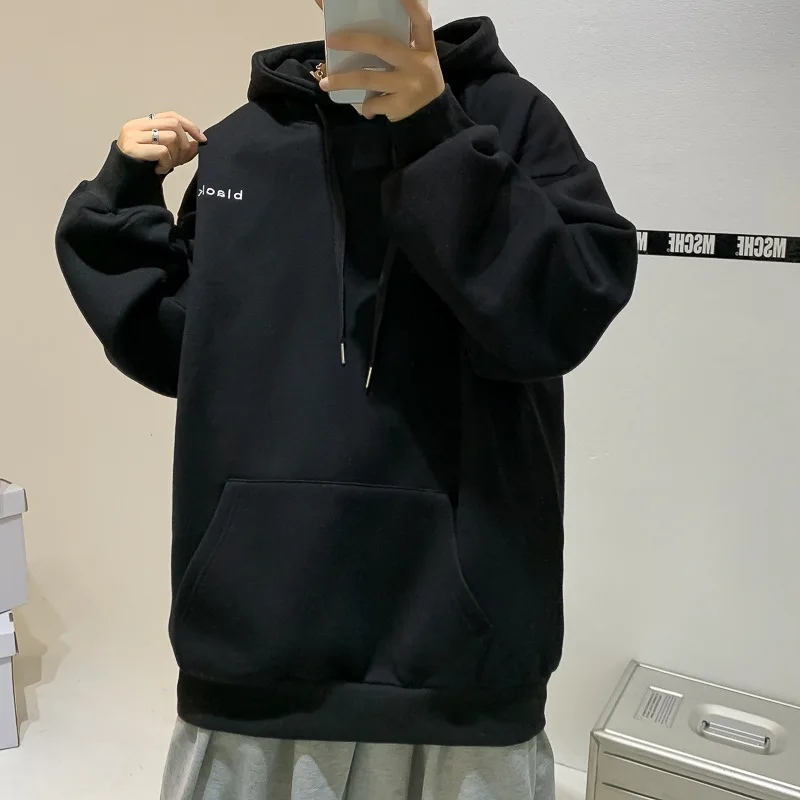 

Spring and autumn new Hong Kong style couple day department big size embroidered hat trend match men and women long sleeves swea