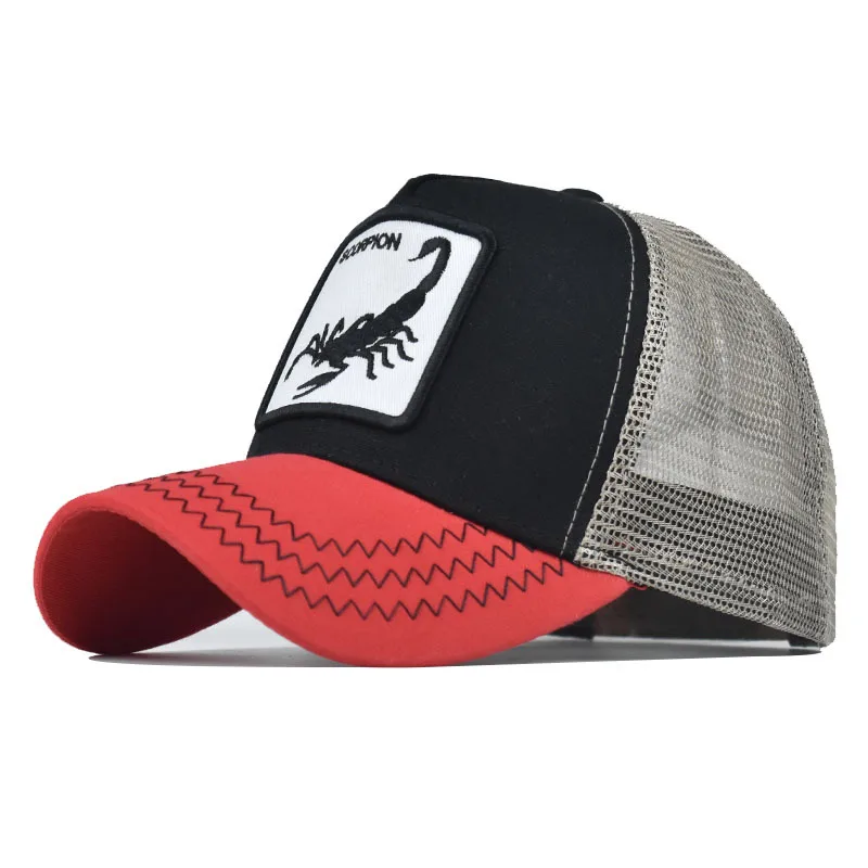 HKML Животные вышивка бейсболки для мужчин и женщин Кепка в стиле хип хоп