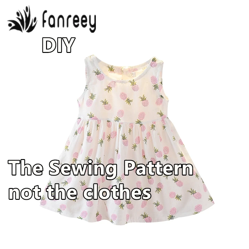 Выкройки детское платье без рукавов юбка принцессы вырезания по шаблону для
