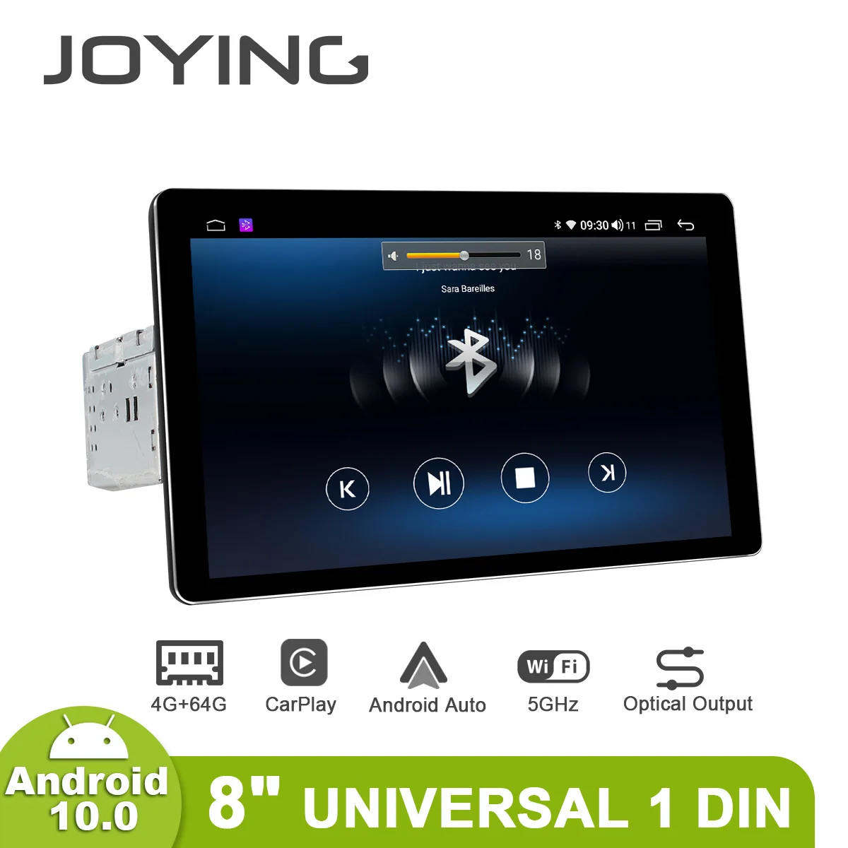 저렴한 8 인치 범용 안드로이드 10 카 라디오 스테레오 싱글 1 딘 멀티미디어 플레이어 헤드 유닛 4G 모뎀 무선 카플레이 스티어링 휠, 자동차 카플레이 멀티미디어 플레이어 헤드 유닛