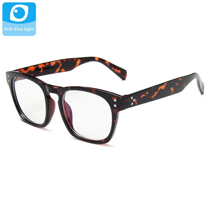 Очки в стиле ретро с защитой от синего света и квадратной оправой женские