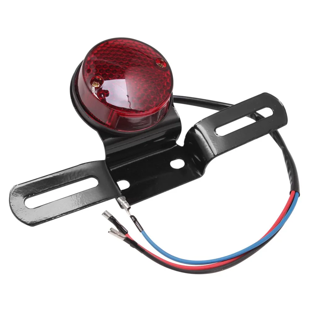 12V мотоцикл Красный тормозной Хвост сзади светильник лампочка для Harley измельчитель на заказ, для кафе, для гоночного мотоцикла сигнал поворота, стоп-сигналы