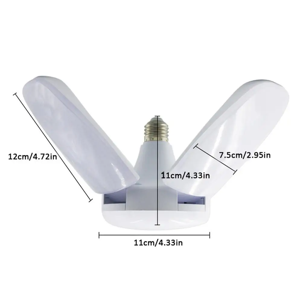 Регулируемый светодиодный светильник E27 для гаража 60 Вт E26 цеха лампа подвала