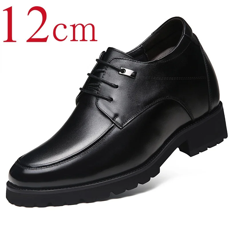 

Wedding Height-increasing Shoes Men's 12cm Leather Business Extra-high Shoes Men's Inner-increasing Thick-soled Elevator Shoes