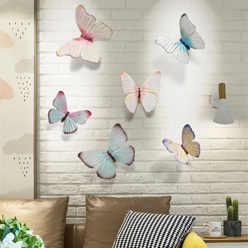 Американский 3D стерео настенное украшение бабочка изделия из смолы современный