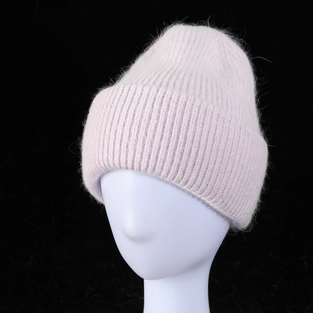 Новинка 2021 повседневные женские шапки кашемировые вязаные из кроличьего меха