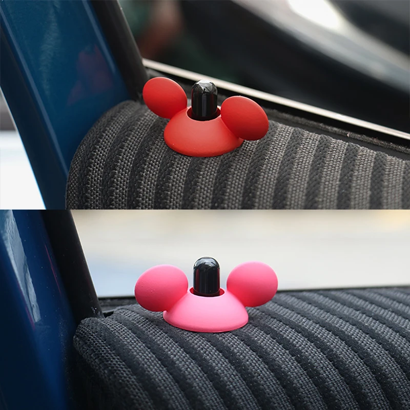 2 шт./компл. Автомобильный Замок на окно дверь булавки крышка чехол мультфильм