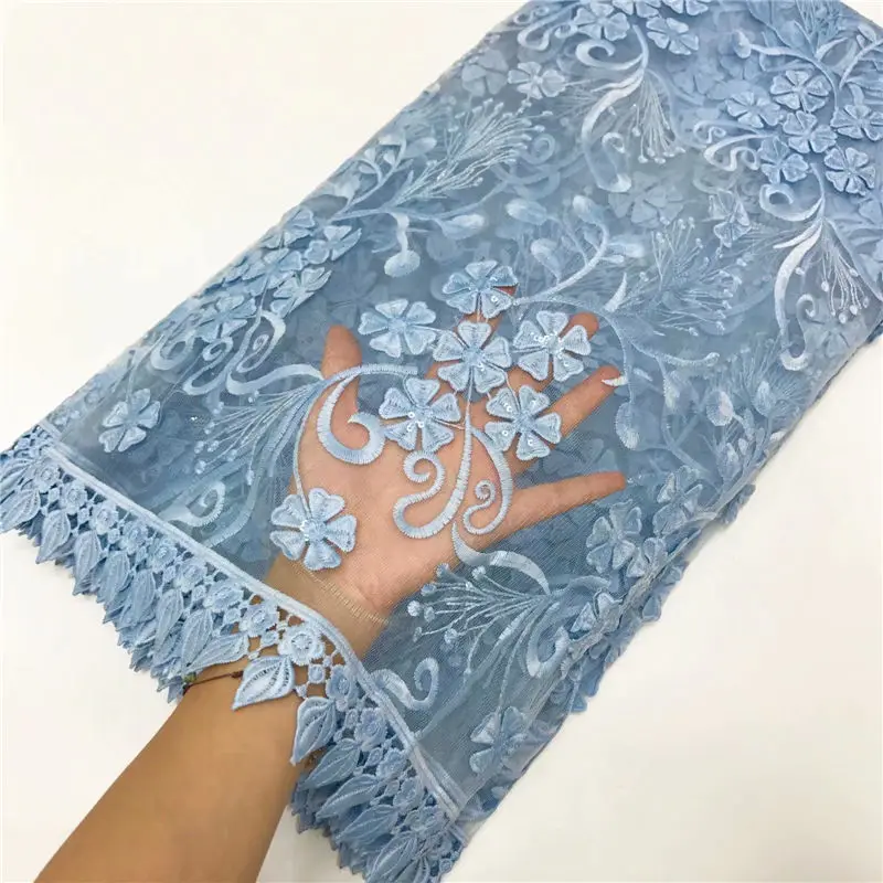 

Pure White African Lace Fabric High Quality Guipure Lace Nigerian Tulle Lace Fabric Bride Milk Silk French Net Lace Fabric