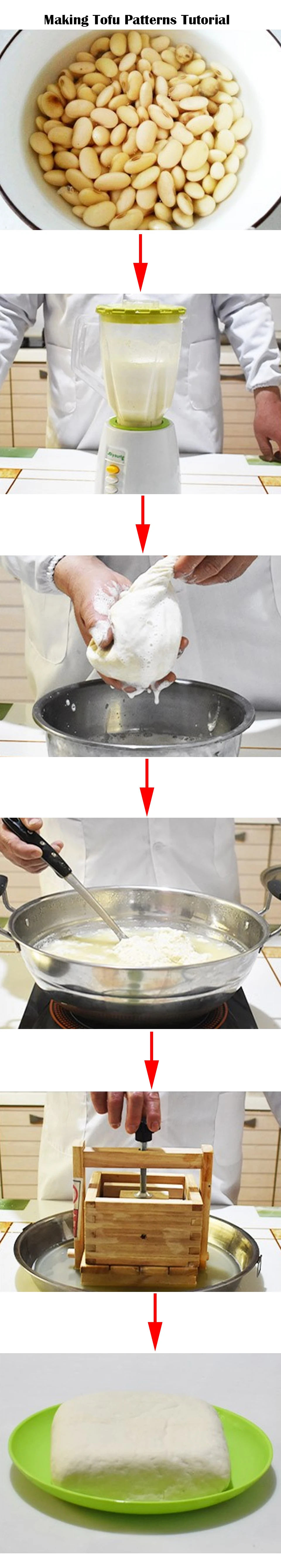 CAKEHOUD деревянный домашний тофу плесень набор сыра ткань соя DIY Форма кухня домашний соевый творог инструменты тофу кухонные инструменты для приготовления пищи набор