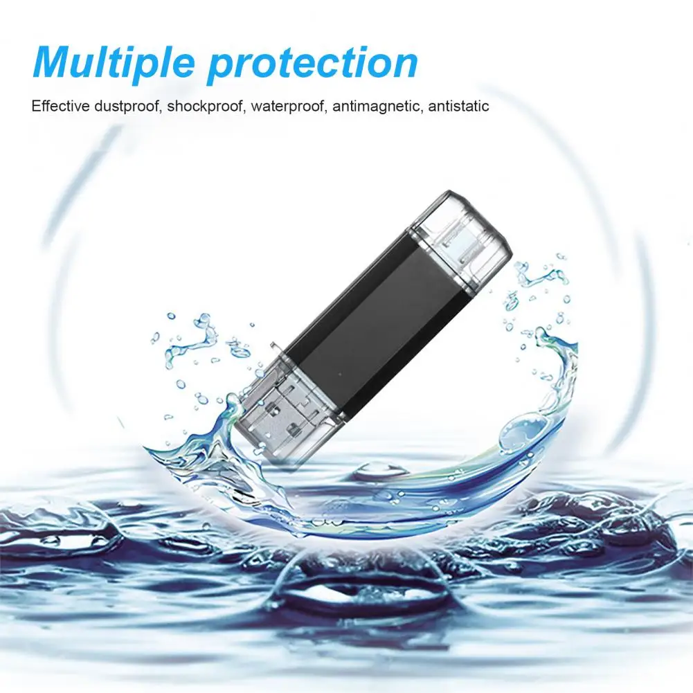 Флэш-диск практичный Type-C/Micro USB/USB 16 Гб/32 ГБ/64 Гб OTG карта памяти двухголовый U-диск |