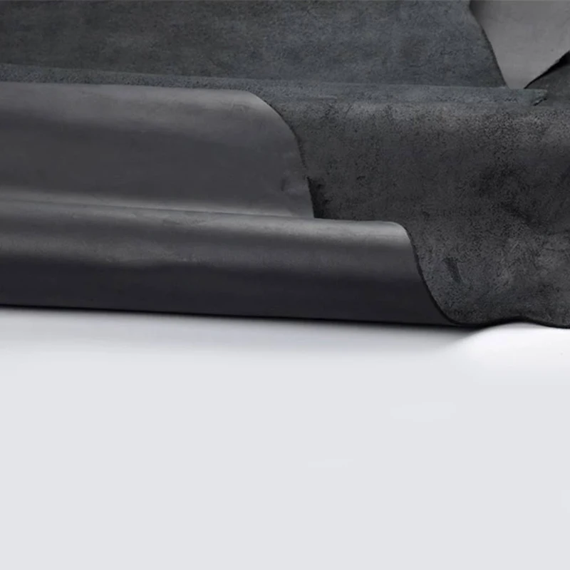 Чистый черный Crazy Horse кожа воловья коровья материал воск зернистая кусок для DIY