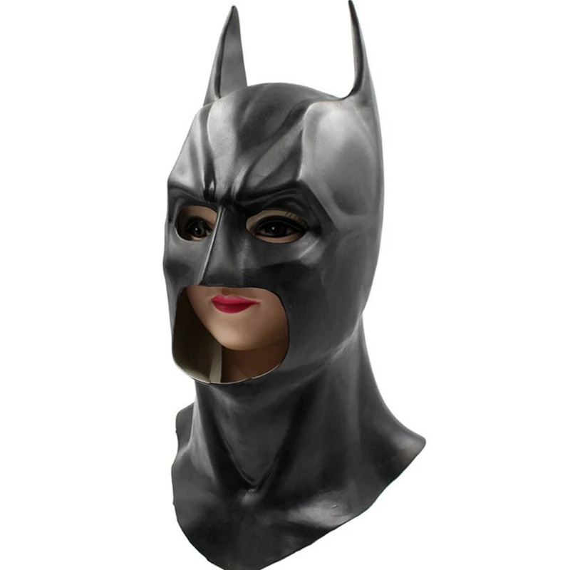 Брюс Уэйн Бэтмен Хэллоуин фотосессия маски Темного рыцаря шлем на все лицо |