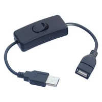 male to female usb cable with power control switch toggle for usb lamp usb fan led light strip power line 3a current