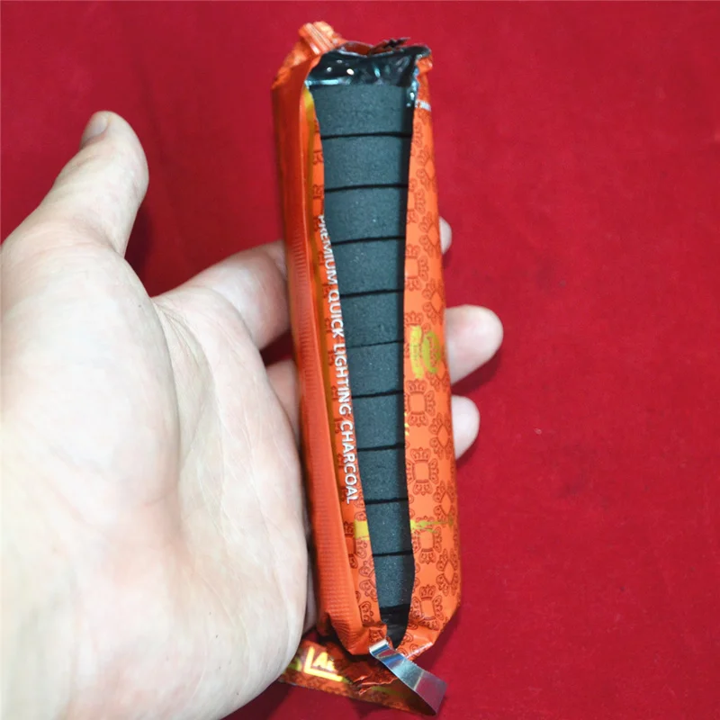 

100 pcs Round Shisha Charcoal 40 mm Fast-ignition and Tasteless Smokeless Coconut Incense Coal for Hookah Accessories