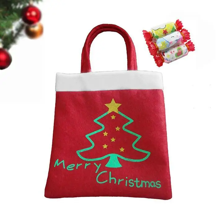 Рождественские подарочные мешочки веселая Рождественская конфетка сумка для