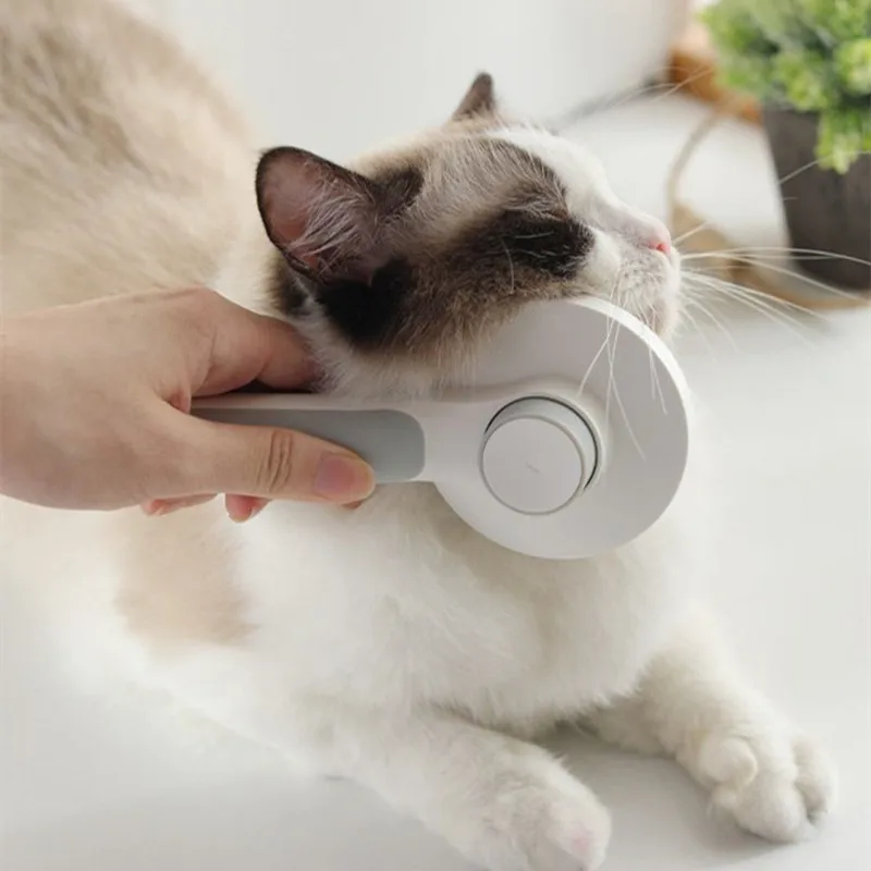 

New round Pet Grooming comb sticky bead massage open knot cat Tool Needle comb remove floating hair