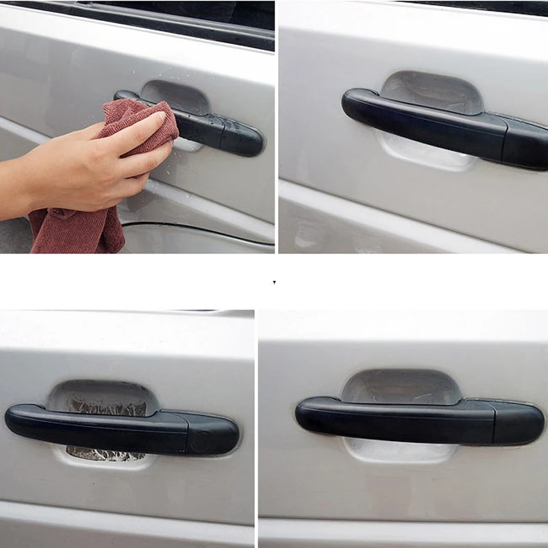 

4Pcs Car Door Handle Protective Film, Door Bowl Protective Film, Handle Protective Film, General-purpose Decorative Accessories
