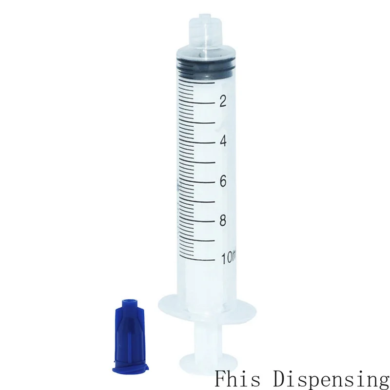 

Dispensing Syringes 10cc 10ml Plastic with Blue Tip Cap Pack of 10