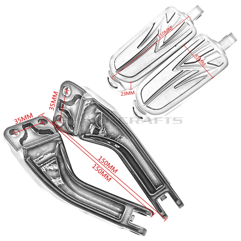 Пассажирские подножки, крепежные кронштейны для Harley Dyna Glide EFI FXDF FXDL FXDB FXDC FXD FLD FXDWG