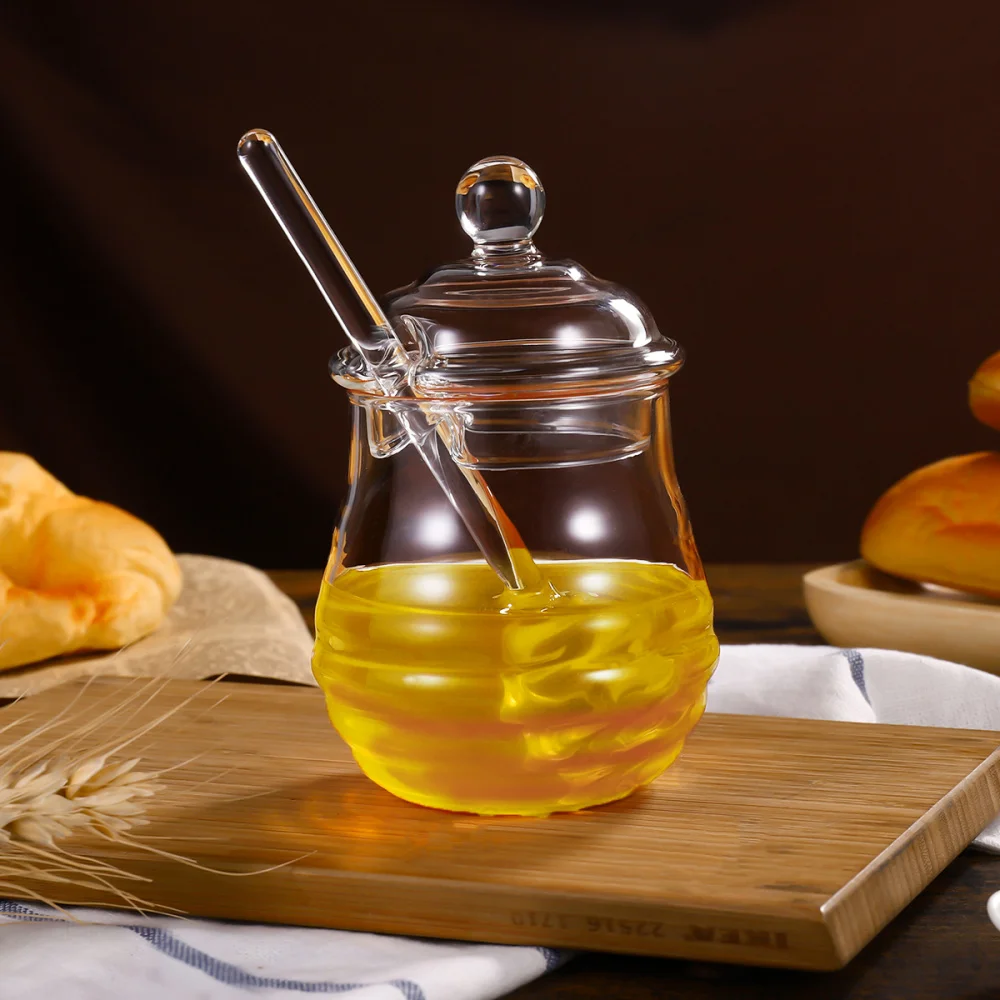 WINOMO 250 мл стеклянный горшок для фотографий Набор банок с подставкой и крышкой