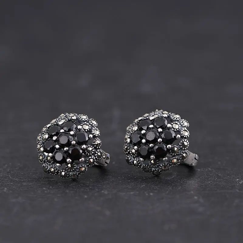 Женские серьги-гвоздики из серебра 925 пробы с фианитом | Украшения и аксессуары