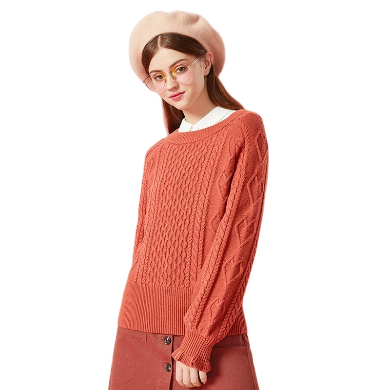 SEMIR свитер с круглым вырезом вязаный женская одежда осень 2018 женские офисные
