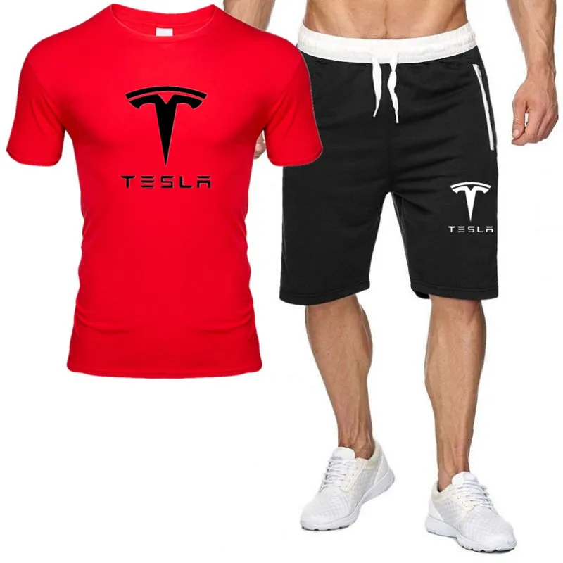 

2021 fashion men's T-shirt suit, leisure sportswear, T-shirt shorts suit, running suit, fitness pants.