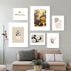 Настенный Набор галереи из 6 предметов, украшение в восточном стиле, настенное искусство в японском стиле фэн-шуй, украшение в стиле ретро, нейтральный плакат
