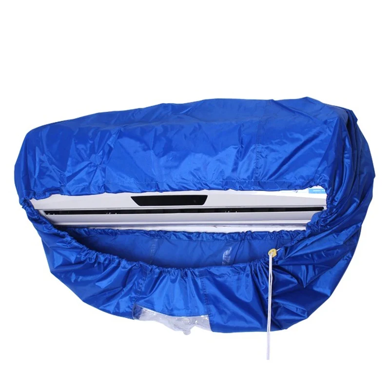 

Blue Air Conditioner Cover Cleaning Dust Washing Cover Clean Waterproof Protector Red And Black