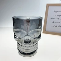 400ml glass skull handle mug personality glowing colorful bar beer mug skull beer mug coffee cup water bottle