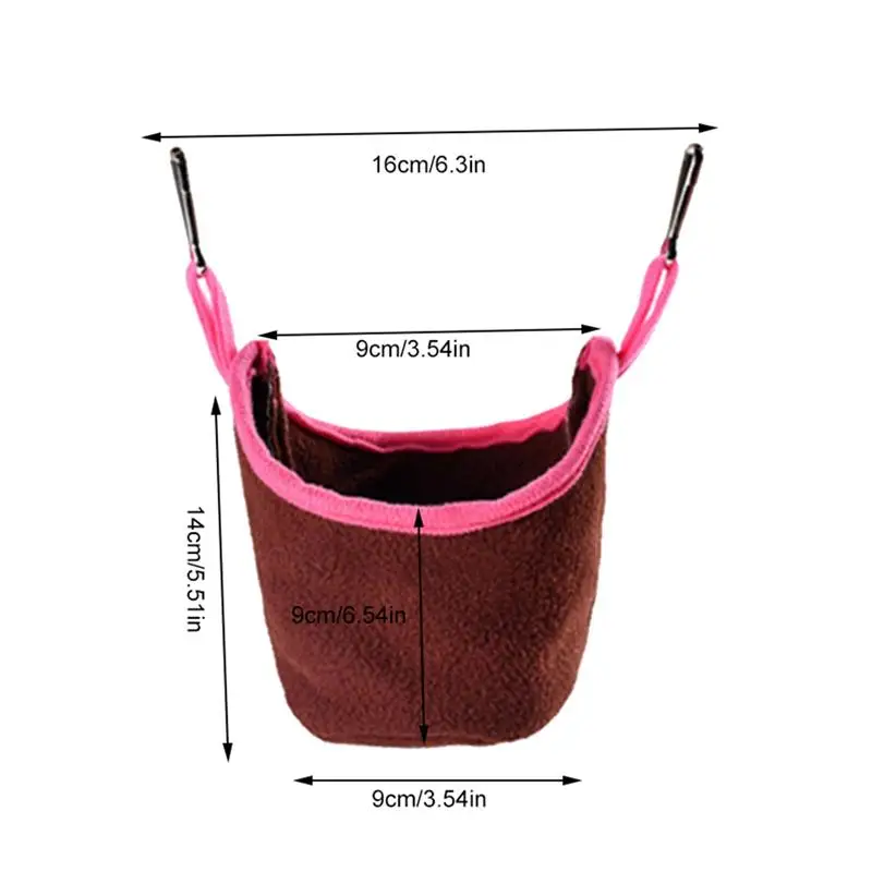 

New Pet Cage For Hamster Hammock Hanging Soft Thickened Small Animal Bed Bird Nest With Hook For Small Animal Pet Supplies