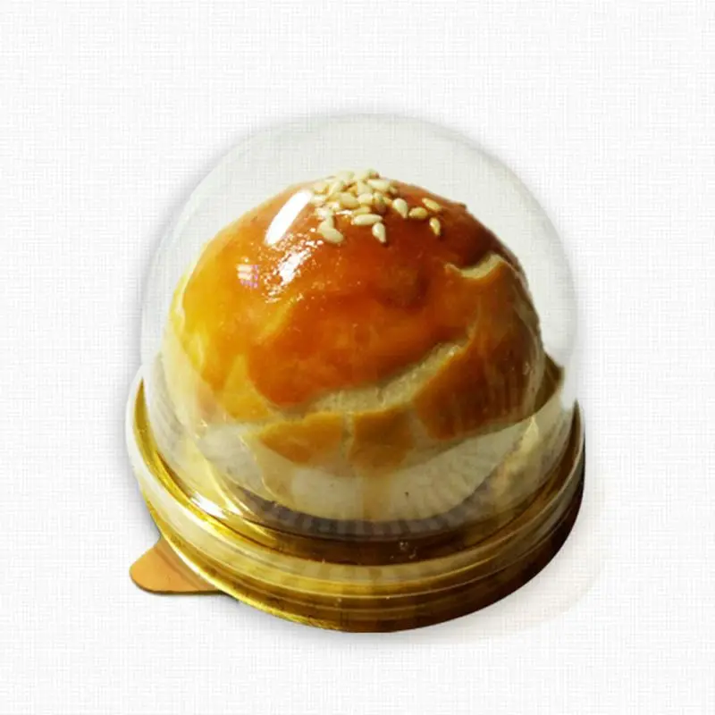 

50 Sets Round Moon Cake Trays Mooncake Yolk Crisp Package Box Container Holder wholesales