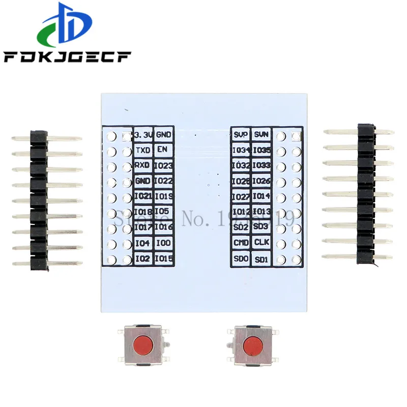 5pcs ESP-32S Pinboard Convertor Module ESP32S Adapter Board Support for Wireless WIFI Bluetooth | Электронные компоненты и