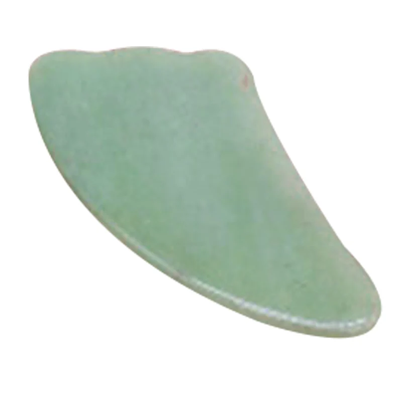 

Nature Jade Guasha Board Scraping Massage Scraper Face Massager Acupuncture Facial Eye Care Massage Tools 11.5X6cm EK-New