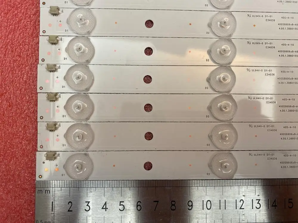 Новые 8 шт. 5 светодиодный 389 мм подсветка полосы для Philco PH40R86 PH40R86DSGW 400S8605X8-B0040 E34036