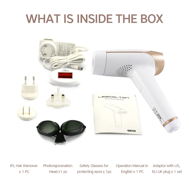 

Lescolton 2in1 IPL Epilator Hair Removal LCD Display Machine T009i Laser Permanent Bikini Trimmer Electric Depilador a laser