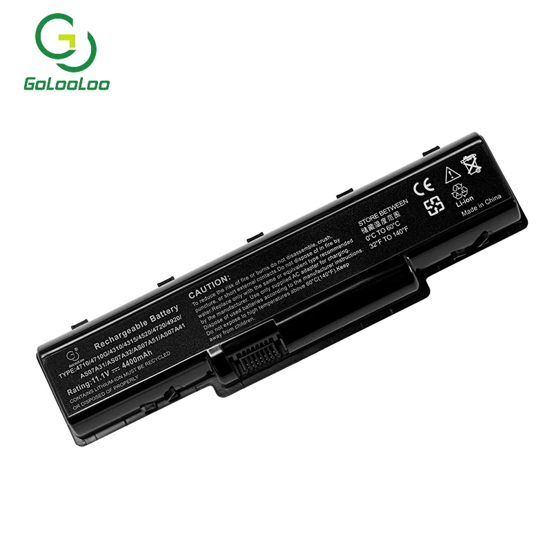 Golooloo 6 ячеек ноутбук Батарея для acer AS07A31 AS07A32 AS07A41 AS07A42 AS07A51 AS07A52 AS07A71 AS2007A MS2219 2930 4530