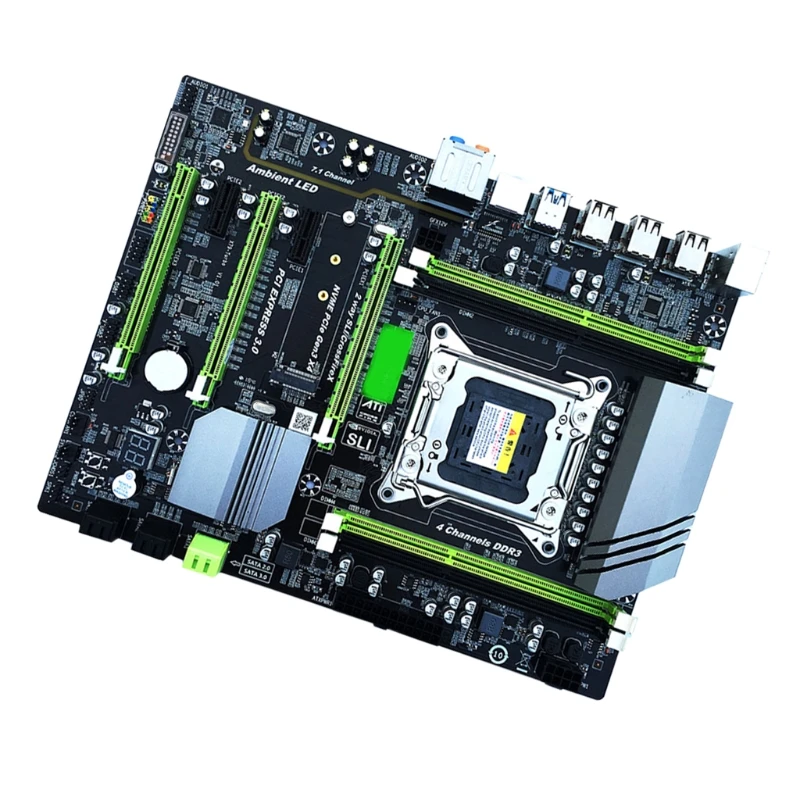 

C5AB X79T LGA 2011 CPU Computer Mainboard DDR3 Desktop PC Motherboard with 4 Channel Support M.2 SATA 3.0 for In-tel