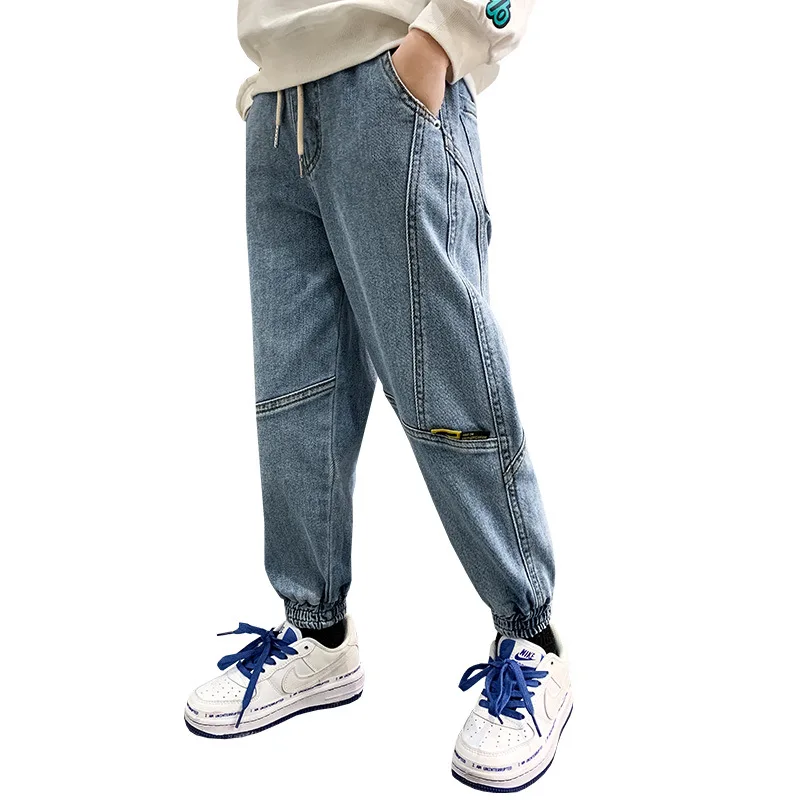 

Slim Jean Spring Autumn Boy Trousers Pants Capris Kids Children Clothing Denim CowboyKids ClothesToddlerTeenage SportHigh Qu